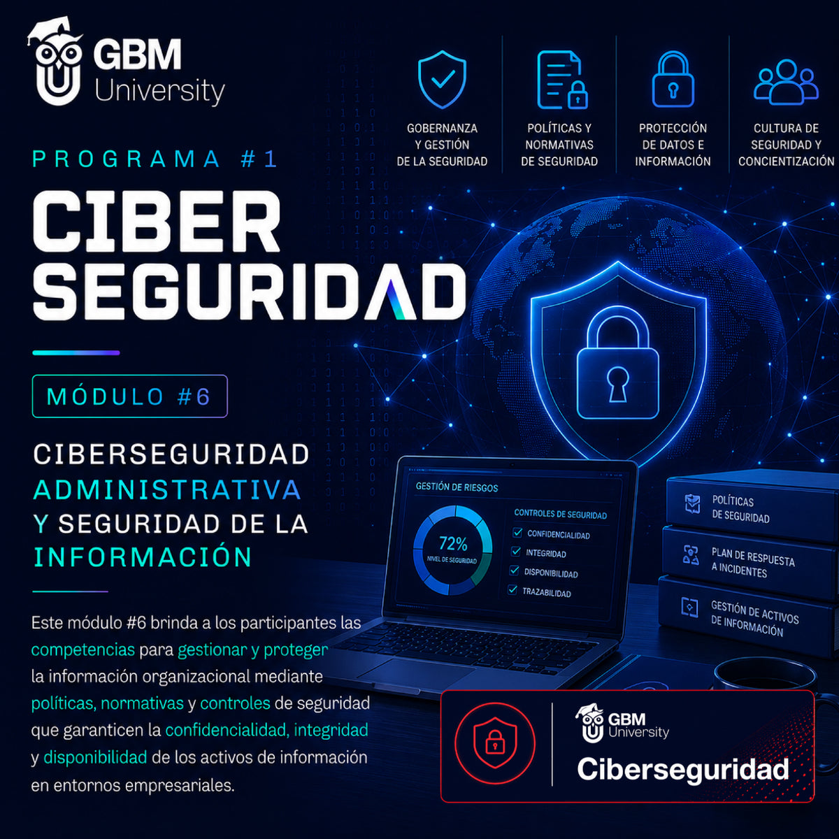 Programa #1 Ciberseguridad Módulo #6 Ciberseguridad Administrativa y Seguridad de la Información.