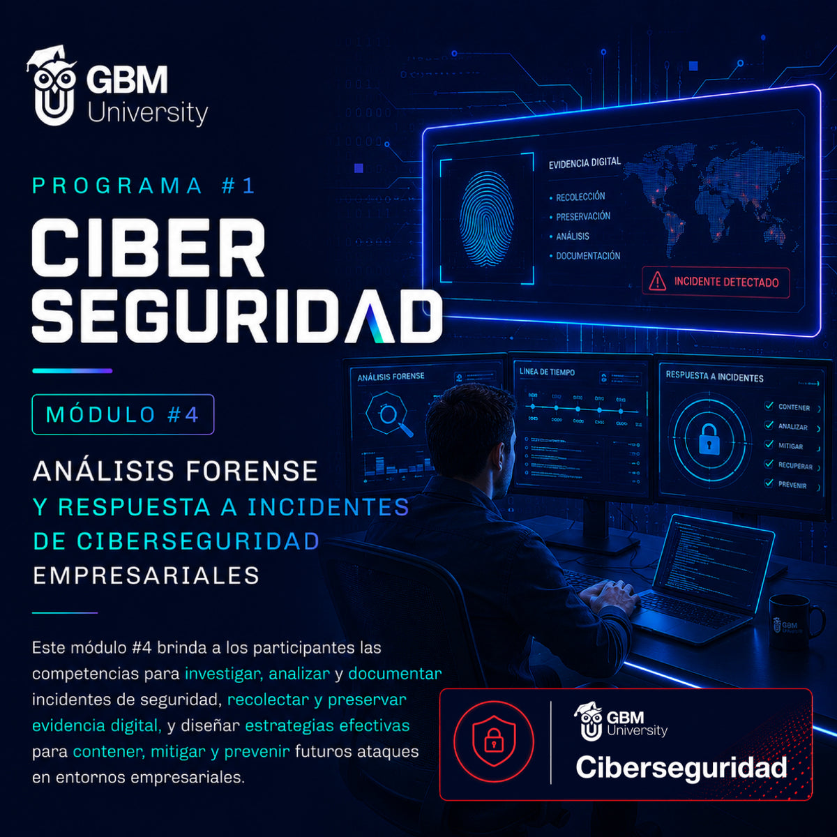 Programa #1 Ciberseguridad Módulo #4 Análisis Forense y Respuesta a Incidentes de Ciberseguridad Empresariales